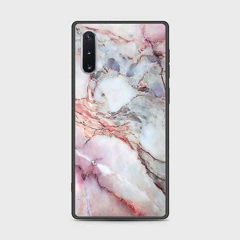 Samsung Galaxy Note 10 Cover - Colorful Marble Series - HQ Ultra Shine Premium Infinity Glass Soft Silicon Borders Case