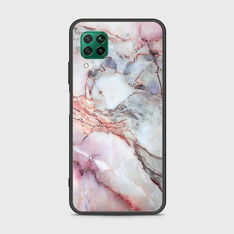 Huawei Nova 7i Cover - Colorful Marble Series - HQ Ultra Shine Premium Infinity Glass Soft Silicon Borders Case