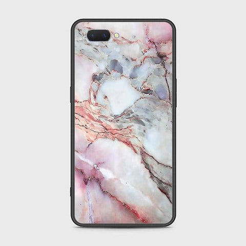 Oppo A3s Cover - Colorful Marble Series - HQ Ultra Shine Premium Infinity Glass Soft Silicon Borders Case