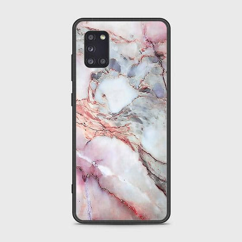 Samsung Galaxy A31 Cover - Colorful Marble Series - HQ Ultra Shine Premium Infinity Glass Soft Silicon Borders Case