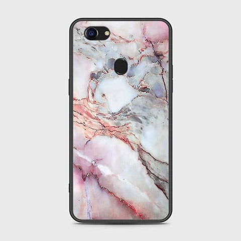 Oppo F5 Cover - Colorful Marble Series - HQ Ultra Shine Premium Infinity Glass Soft Silicon Borders Case