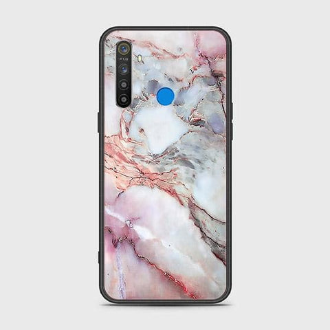 Realme 5 Cover - Colorful Marble Series - HQ Ultra Shine Premium Infinity Glass Soft Silicon Borders Case