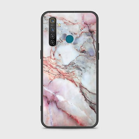 Realme 5 Pro Cover - Colorful Marble Series - HQ Ultra Shine Premium Infinity Glass Soft Silicon Borders Case