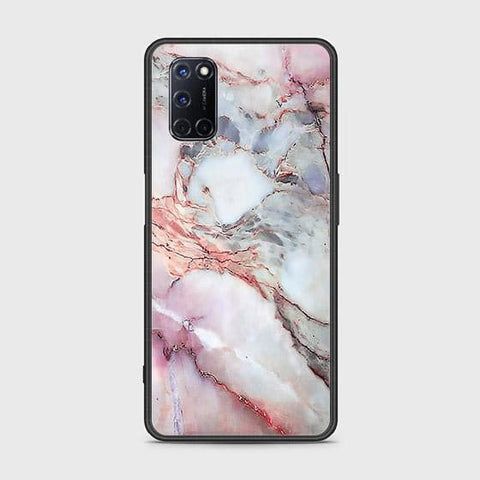 Oppo A52 Cover - Colorful Marble Series - HQ Ultra Shine Premium Infinity Glass Soft Silicon Borders Case