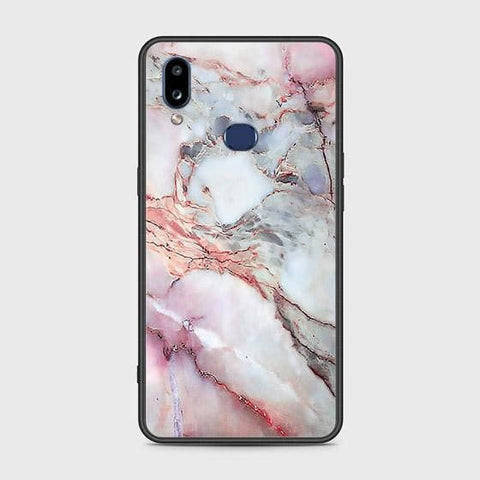 Samsung Galaxy A10s Cover - Colorful Marble Series - HQ Ultra Shine Premium Infinity Glass Soft Silicon Borders Case