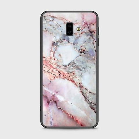 Samsung Galaxy J6 Plus 2018 Cover - Colorful Marble Series - HQ Ultra Shine Premium Infinity Glass Soft Silicon Borders Case