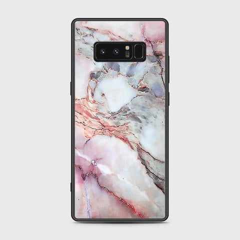 Samsung Galaxy Note 8 Cover - Colorful Marble Series - HQ Ultra Shine Premium Infinity Glass Soft Silicon Borders Case