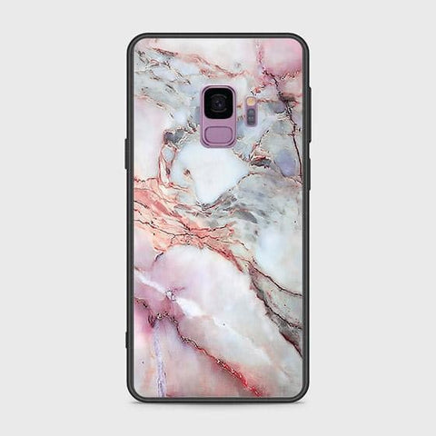 Samsung Galaxy S9 Cover - Colorful Marble Series - HQ Ultra Shine Premium Infinity Glass Soft Silicon Borders Case