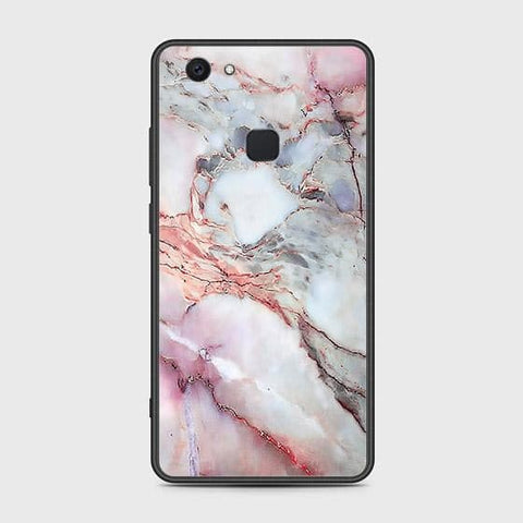 Vivo V7 Plus Cover - Colorful Marble Series - HQ Ultra Shine Premium Infinity Glass Soft Silicon Borders Case