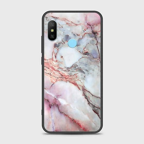 Xiaomi Redmi 6 Pro Cover - Colorful Marble Series - HQ Ultra Shine Premium Infinity Glass Soft Silicon Borders Case