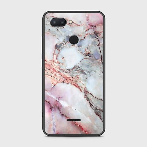 Xiaomi Redmi 6 Cover - Colorful Marble Series - HQ Ultra Shine Premium Infinity Glass Soft Silicon Borders Case