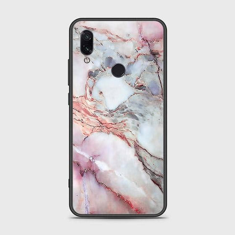 Xiaomi Redmi Note 7 Cover - Colorful Marble Series - HQ Ultra Shine Premium Infinity Glass Soft Silicon Borders Case