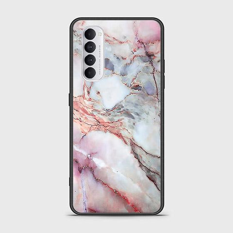 Oppo Reno 4 Pro Cover - Colorful Marble Series - HQ Ultra Shine Premium Infinity Glass Soft Silicon Borders Case