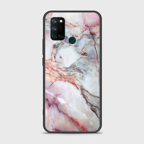 Realme C17 Cover - Colorful Marble Series - HQ Ultra Shine Premium Infinity Glass Soft Silicon Borders Case