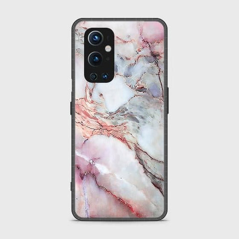 Oneplus 9 Pro Cover - Colorful Marble Series - HQ Ultra Shine Premium Infinity Glass Soft Silicon Borders Case