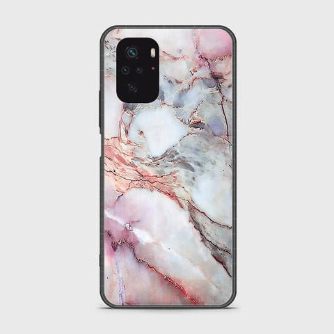 Xiaomi Redmi Note 10S Cover - Colorful Marble Series - HQ Ultra Shine Premium Infinity Glass Soft Silicon Borders Case