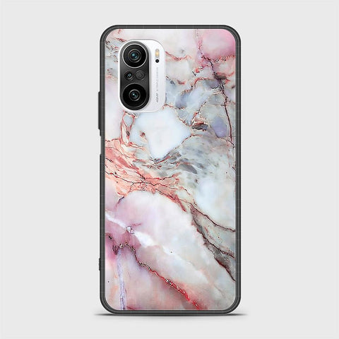 Xiaomi Redmi K40 Cover- Colorful Marble Series - HQ Ultra Shine Premium Infinity Glass Soft Silicon Borders Case