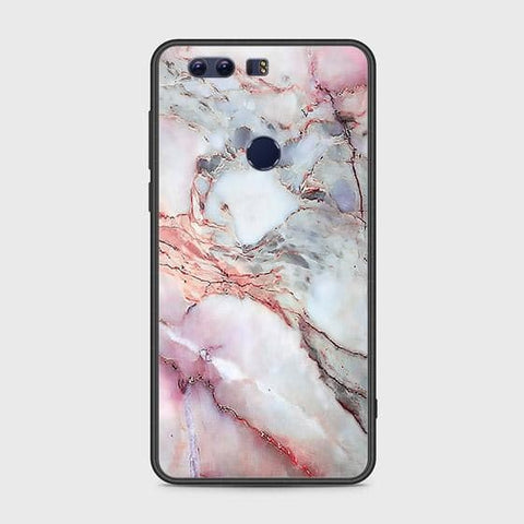 Huawei Honor 8 Cover - Colorful Marble Series - HQ Ultra Shine Premium Infinity Glass Soft Silicon Borders Case