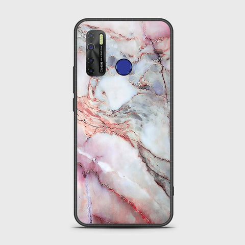 Infinix Hot 9 Pro Cover- Colorful Marble Series - HQ Ultra Shine Premium Infinity Glass Soft Silicon Borders Case