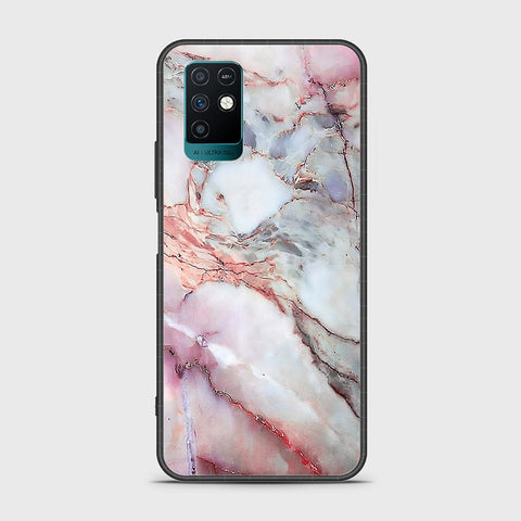 Infinix Note 10 Cover- Colorful Marble Series - HQ Ultra Shine Premium Infinity Glass Soft Silicon Borders Case