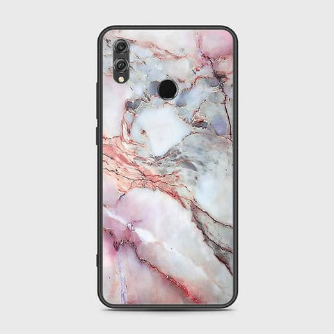 Huawei Honor 8X Cover - Colorful Marble Series - HQ Ultra Shine Premium Infinity Glass Soft Silicon Borders Case