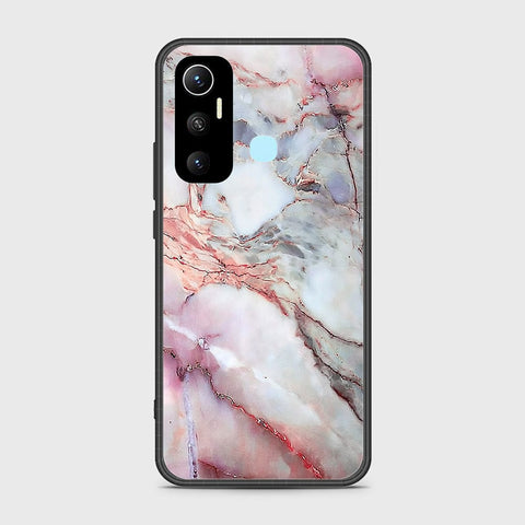 Infinix Hot 11 Cover- Colorful Marble Series - HQ Ultra Shine Premium Infinity Glass Soft Silicon Borders Case