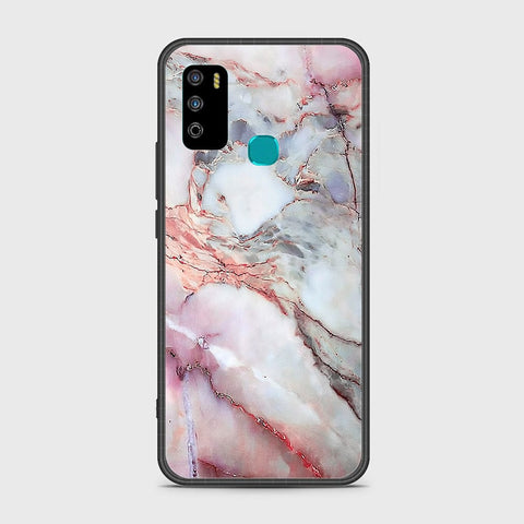 Infinix Hot 9 Play Cover- Colorful Marble Series - HQ Ultra Shine Premium Infinity Glass Soft Silicon Borders Case