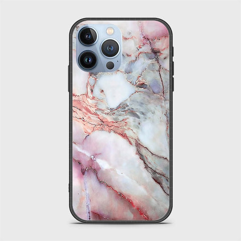 iPhone 14 Pro Cover- Colorful Marble Series - HQ Ultra Shine Premium Infinity Glass Soft Silicon Borders Case