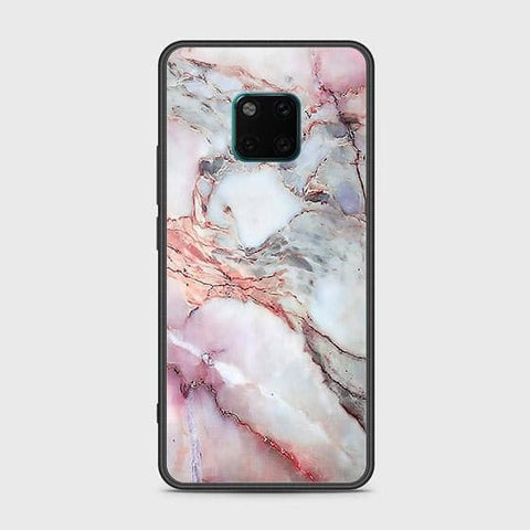 Huawei Mate 20 Pro Cover - Colorful Marble Series - HQ Ultra Shine Premium Infinity Glass Soft Silicon Borders Case