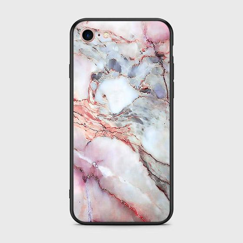 iPhone 8 / 7 Cover - Colorful Marble Series - HQ Ultra Shine Premium Infinity Glass Soft Silicon Borders Case