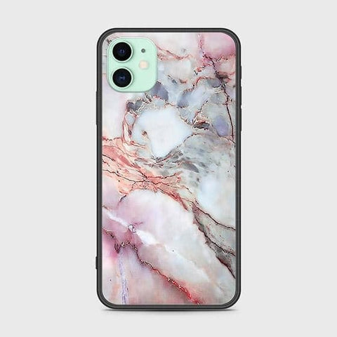 iPhone 11 Cover - Colorful Marble Series - HQ Ultra Shine Premium Infinity Glass Soft Silicon Borders Case