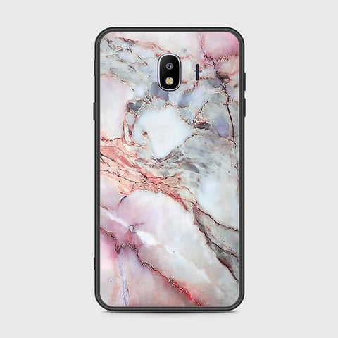 Samsung Galaxy J4 2018 Cover - Colorful Marble Series - HQ Ultra Shine Premium Infinity Glass Soft Silicon Borders Case