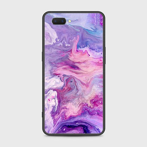 Oppo A3s Cover - Colorful Marble Series - HQ Ultra Shine Premium Infinity Glass Soft Silicon Borders Case