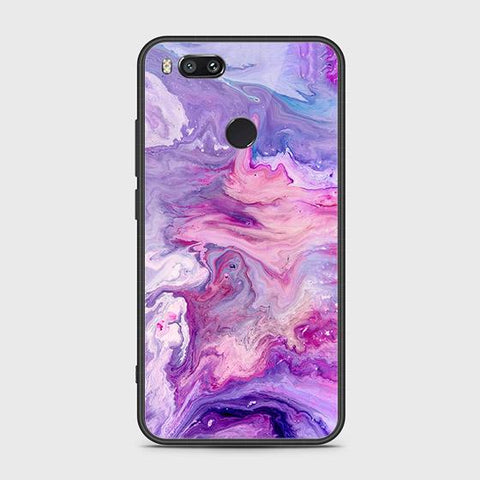 Xiaomi Mi A1 / Mi 5X Cover - Colorful Marble Series - HQ Ultra Shine Premium Infinity Glass Soft Silicon Borders Case