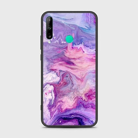 Huawei P40 lite E Cover - Colorful Marble Series - HQ Ultra Shine Premium Infinity Glass Soft Silicon Borders Case