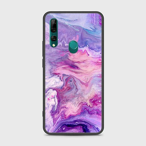 Huawei Y9 Prime 2019 Cover - Colorful Marble Series - HQ Ultra Shine Premium Infinity Glass Soft Silicon Borders Case