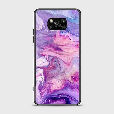 Xiaomi Poco X3 Pro Cover - Colorful Marble Series - HQ Ultra Shine Premium Infinity Glass Soft Silicon Borders Case