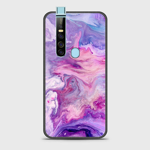 Tecno Camon 15 Pro Cover- Colorful Marble Series - HQ Ultra Shine Premium Infinity Glass Soft Silicon Borders Case