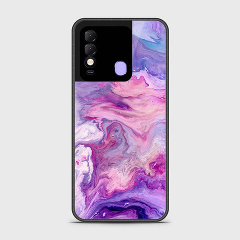 Tecno Spark 8 Cover- Colorful Marble Series - HQ Ultra Shine Premium Infinity Glass Soft Silicon Borders Case