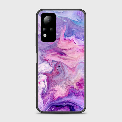 Infinix Note 11 Cover- Colorful Marble Series - HQ Ultra Shine Premium Infinity Glass Soft Silicon Borders Case