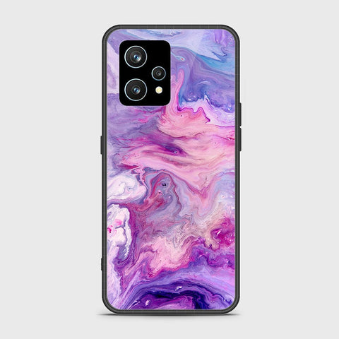 Realme 9 4G Cover- Colorful Marble Series - HQ Ultra Shine Premium Infinity Glass Soft Silicon Borders Case