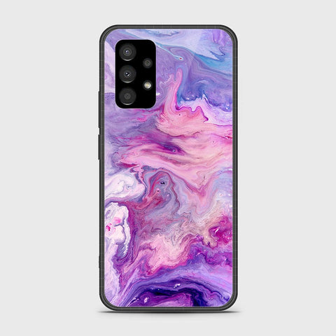 Samsung Galaxy A23 Cover- Colorful Marble Series - HQ Ultra Shine Premium Infinity Glass Soft Silicon Borders Case