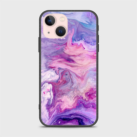 iPhone 14 Plus Cover- Colorful Marble Series - HQ Ultra Shine Premium Infinity Glass Soft Silicon Borders Case