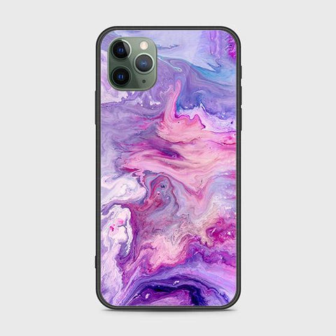 iPhone 11 Pro Max Cover - Colorful Marble Series - HQ Ultra Shine Premium Infinity Glass Soft Silicon Borders Case