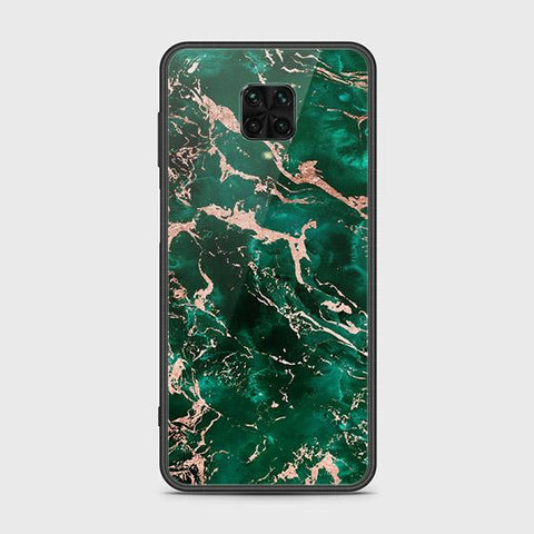 Xiaomi Redmi Note 9S Cover - Colorful Marble Series - HQ Ultra Shine Premium Infinity Glass Soft Silicon Borders Case