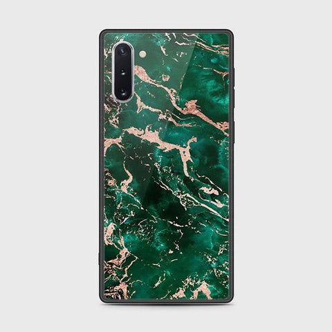 Samsung Galaxy Note 10 Cover - Colorful Marble Series - HQ Ultra Shine Premium Infinity Glass Soft Silicon Borders Case