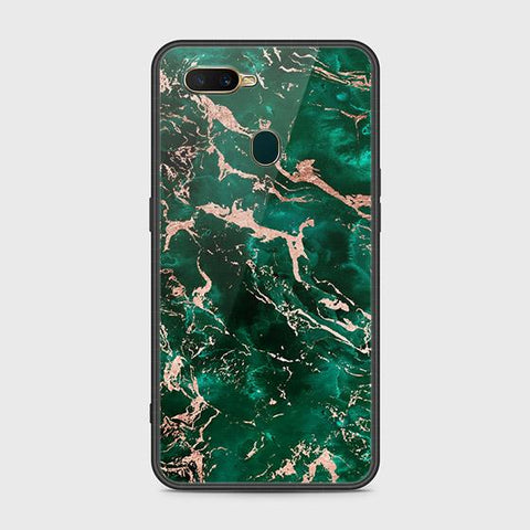 Oppo A5s Cover - Colorful Marble Series - HQ Ultra Shine Premium Infinity Glass Soft Silicon Borders Case