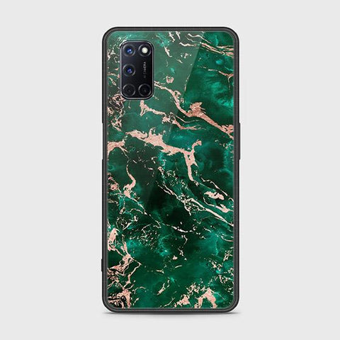 Oppo A52 Cover - Colorful Marble Series - HQ Ultra Shine Premium Infinity Glass Soft Silicon Borders Case