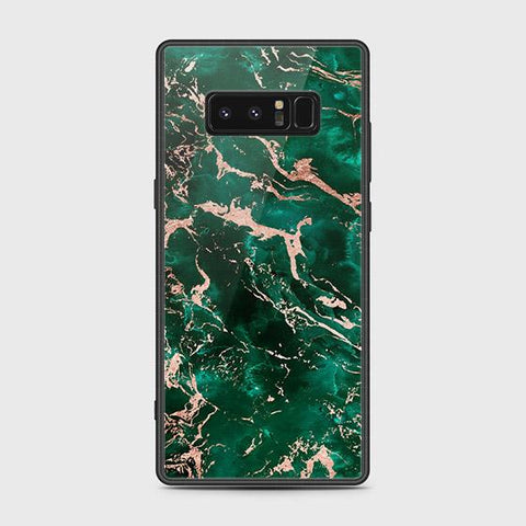 Samsung Galaxy Note 8 Cover - Colorful Marble Series - HQ Ultra Shine Premium Infinity Glass Soft Silicon Borders Case