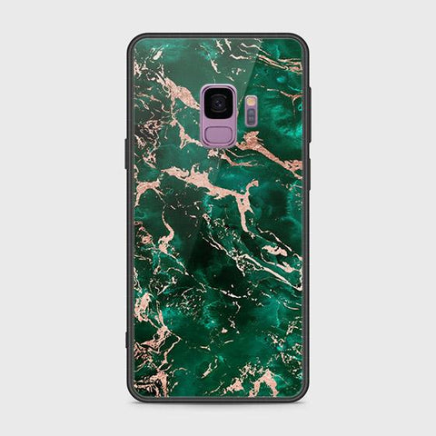 Samsung Galaxy S9 Cover - Colorful Marble Series - HQ Ultra Shine Premium Infinity Glass Soft Silicon Borders Case